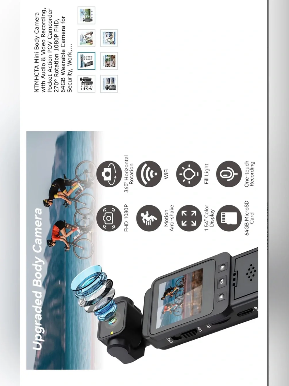 Wearable Body/Pocket Camera - Black